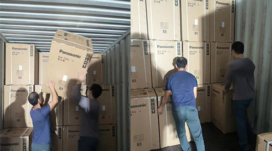 春節(jié)放假沖刺！加速度完成客戶松下衣物烘干機(jī)裝柜發(fā)貨