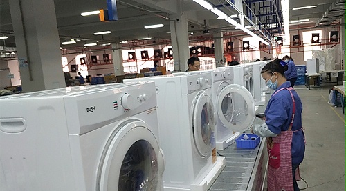 年底繁忙！金環(huán)電器全力保障英國Argos客戶滾筒干衣機(jī)生產(chǎn)